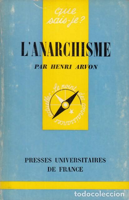 Libros: LANARCHISME - ARVON, HENRI - Foto 1