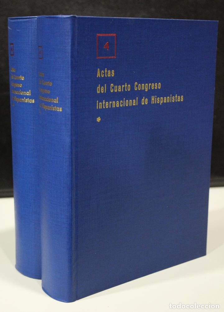 Livros em segunda m&atilde;o: Actas del Cuarto Congreso Internacional de Hispanistas. Obra completa en dos vol&uacute;menes. - Vv.aa.