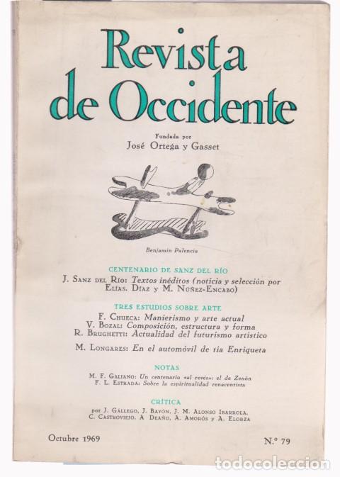 Libros: REVISTA DE OCCIDENTE. N&ordm;79. OCTUBRE 1969 - VV.AA. - Foto 1