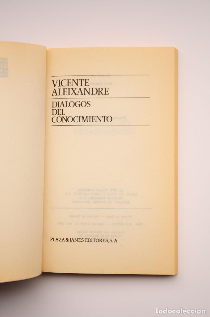 Libros: Di&aacute;logos del conocimiento - ALEIXANDRE, Vicente - Foto 2