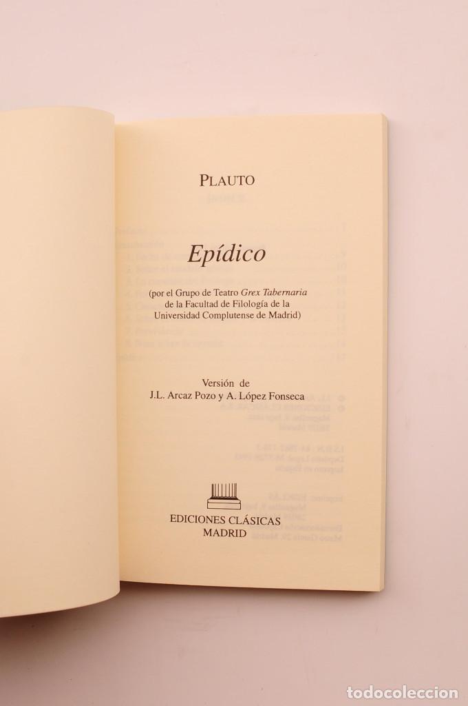 Libros: Ep&iacute;dico - PLAUTO - Foto 2