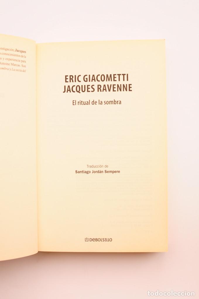 Libros: El ritual de la sombra - GIACOMETTI, Eric &amp; RAVENNE, Jacques - Foto 2