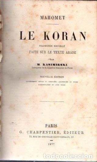 Libros: Le Koran - Kasmirski, M. - Foto 1