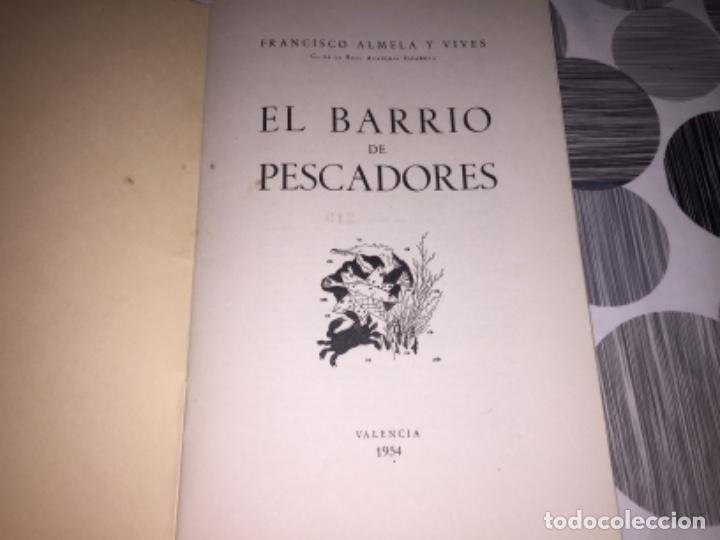 Libros: El barrio de pescadores. Francisco Almela y Vives - Foto 3