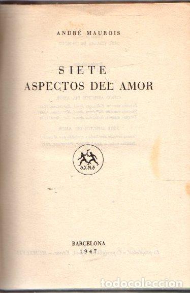 Libros: Siete aspectos del amor - Maurois, Andr&eacute; - Foto 1