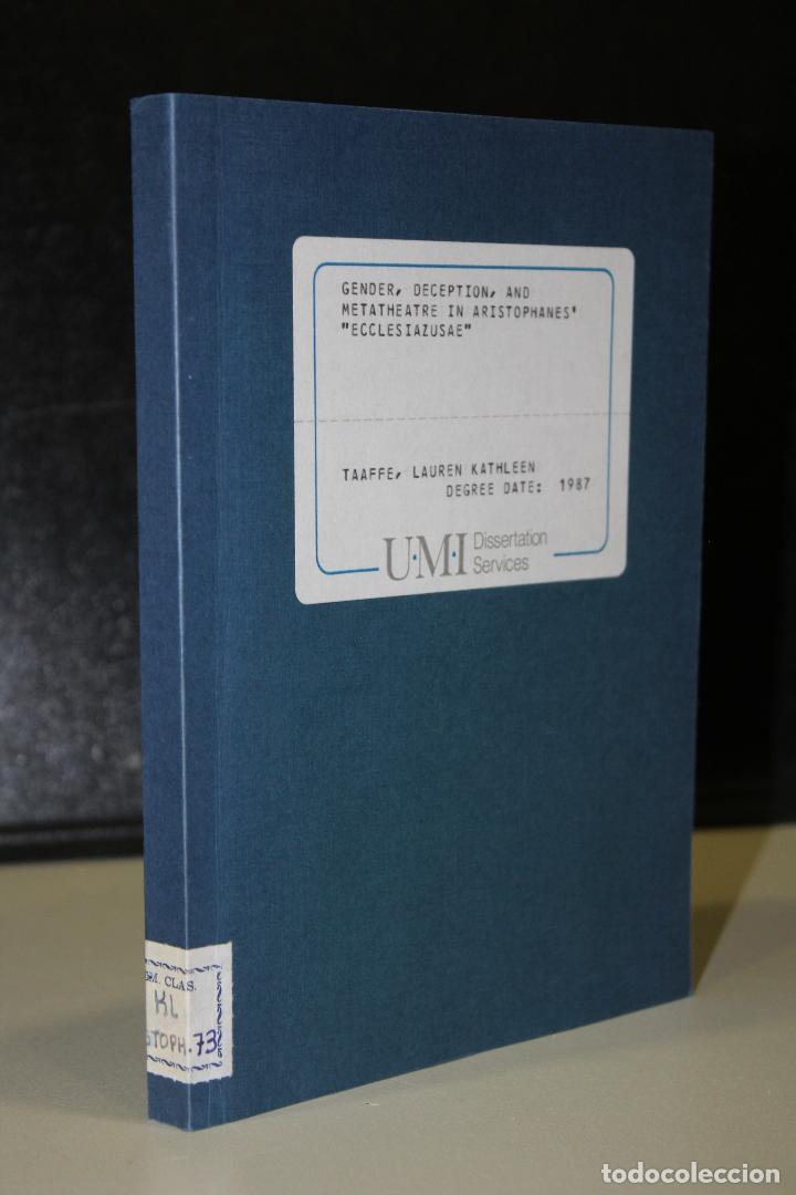 Livres: Gender, deception, and metatheatre in Aristophanes, &rdquo;Ecclesiazusae&rdquo;. - Taafe, Lauren Kathleen.