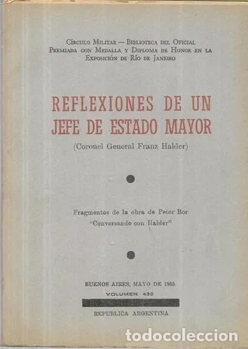 Libros: Franz Halder - Reflexiones de un Jefe de Estado Mayor - Foto 1
