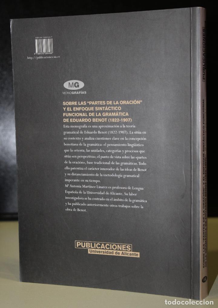 Libros: Sobre las &rdquo;partes de la oraci&oacute;n&rdquo; y el enfoque sint&aacute;ctico funcional de la gram&aacute;tica de Eduardo Benot - Foto 2