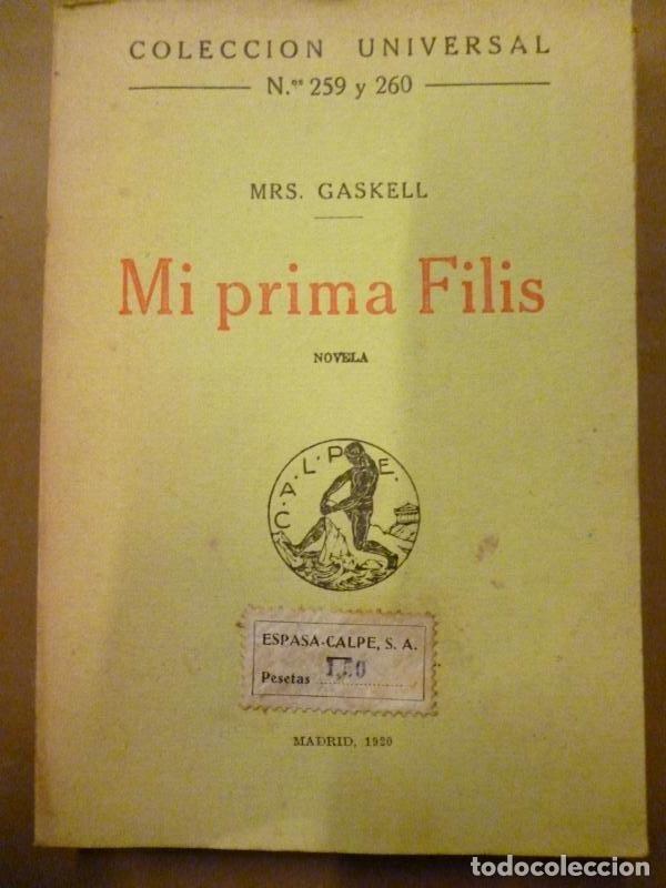 Libros: Mi Prima Filis. - Mrs. Gaskell. - Foto 1
