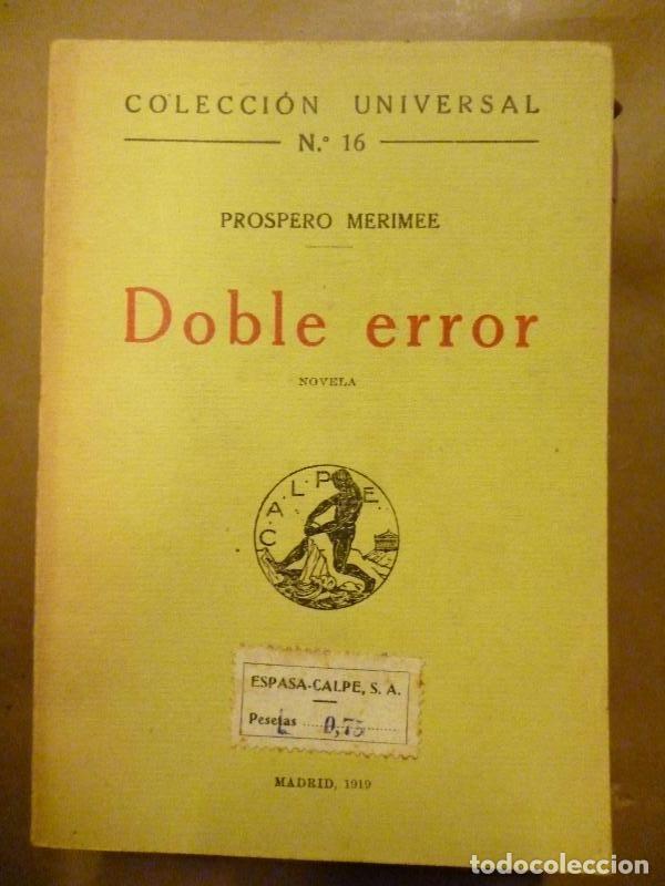Libros: Doble Error. Novela. - Merim&eacute;e, Prospero. - Foto 1