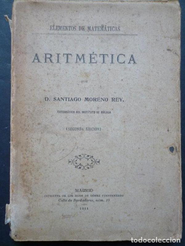 Libros: Aritm&eacute;tica. - Moreno Rey, Santiago. - Foto 1