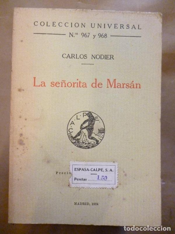 Libros: La Se&ntilde;orita de Mars&aacute;n. - Nodier, C. - Foto 1