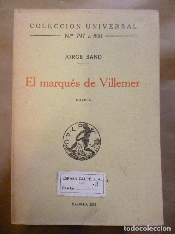 Libros: El Marqu&eacute;s de Villemer. - Sand, Jorge. - Foto 1