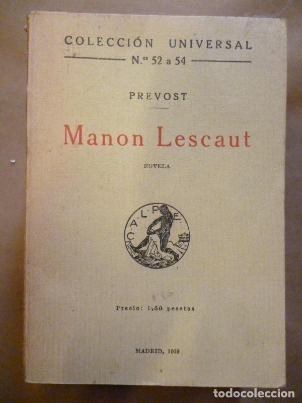 Libros: Manon Lescaut. Novela. - Prevost. - Foto 1