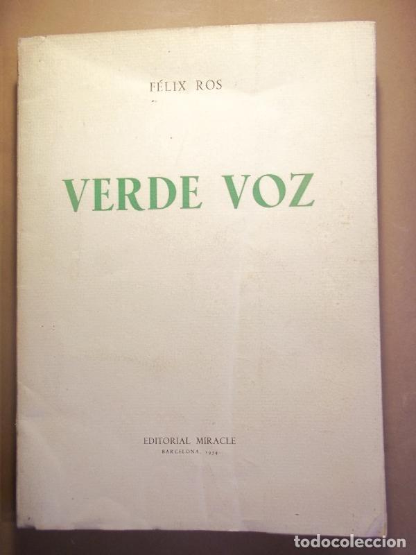 Libros: VERDE VOZ. - ROS, F&eacute;lix. - Foto 1
