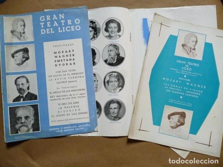 Libros: GRAN TEATRO DEL LICEO. 2 programas de festivales - - Foto 1