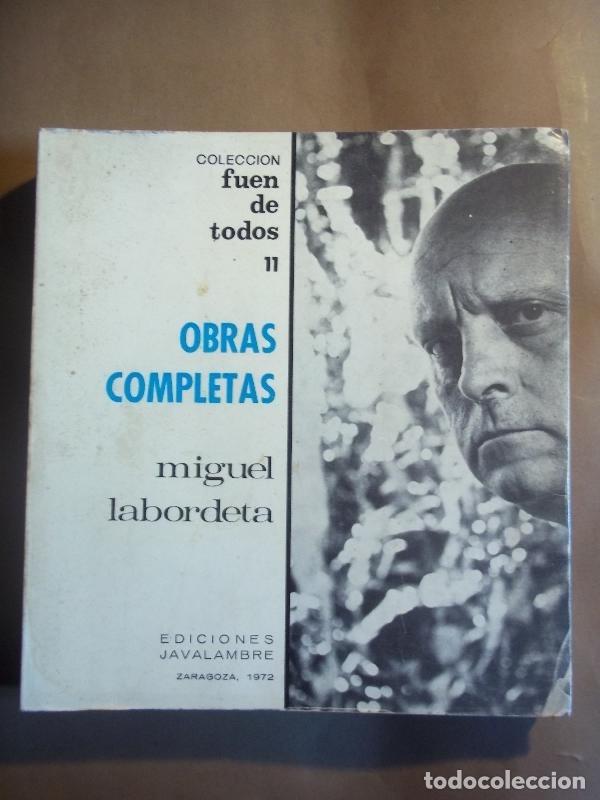 Libros: OBRAS COMPLETAS - LABORDETA, Miguel. - Foto 1
