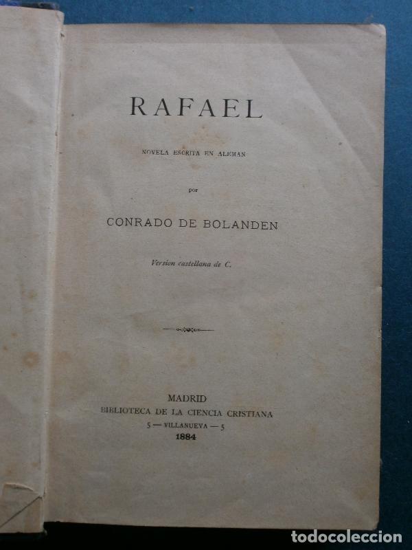 Libros: Rafael. Novela. - Bolanden, Conrado de. - Foto 1