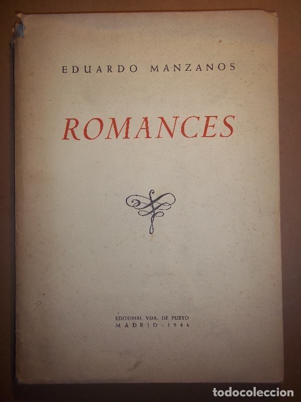 Libros: ROMANCES. - MANZANOS, Eduardo. - Foto 1