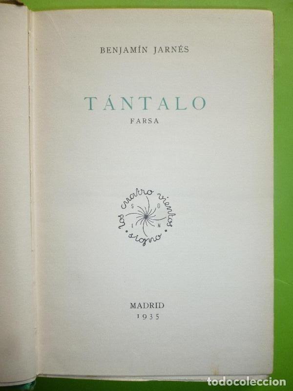 Libros: T&Aacute;NTALO. Farsa. - JARN&Eacute;S, Benjam&iacute;n. - Foto 2