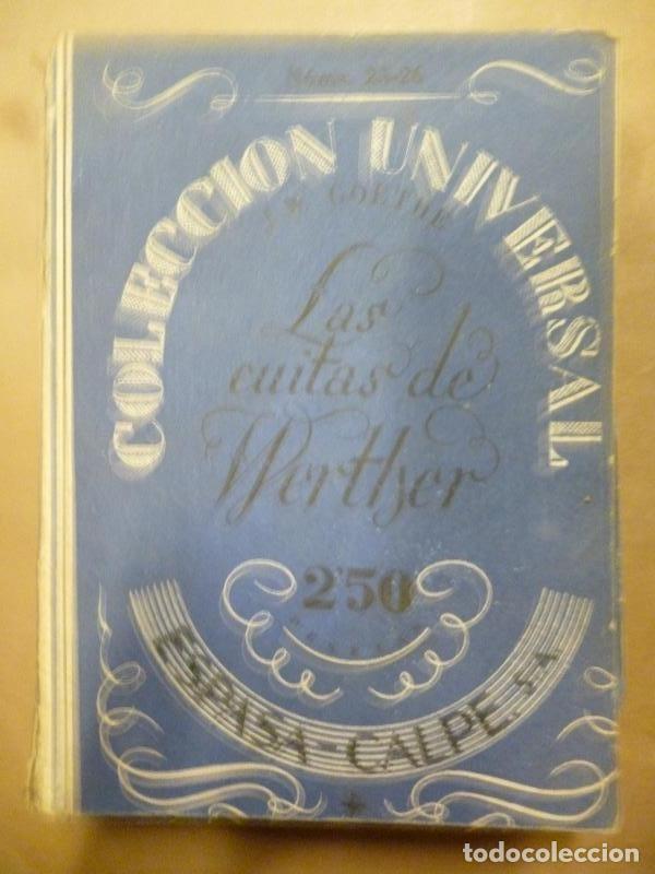 Libros: Las Cuitas de Werther. - Goethe, J.W. - Foto 1