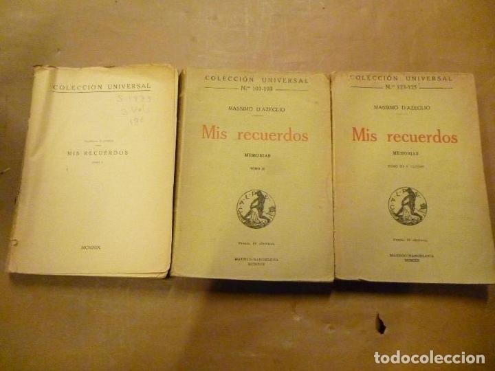 Libros: Mis Recuerdos. Trad. de Esutaquio Ecauri. - DAzeglio, Massimo. - Foto 1