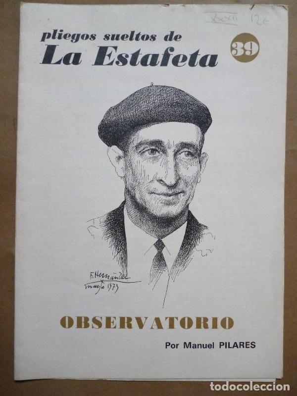 Libros: OBSERVATORIO por ... - PILARES, Manuel. - Foto 1