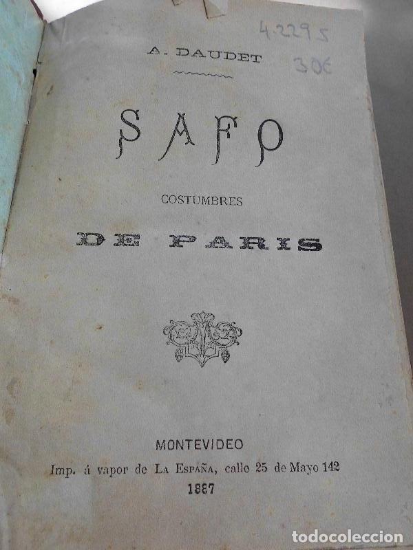 Libros: Safo. Costumbres de Par&iacute;s. - Daudet, A. - Foto 1