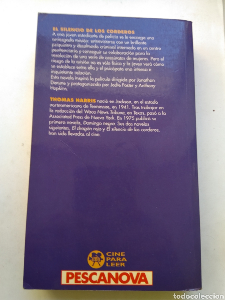 Libros: EL SILENCIO DE LOS CORDEROS/THOMAS HARRIS - Foto 2