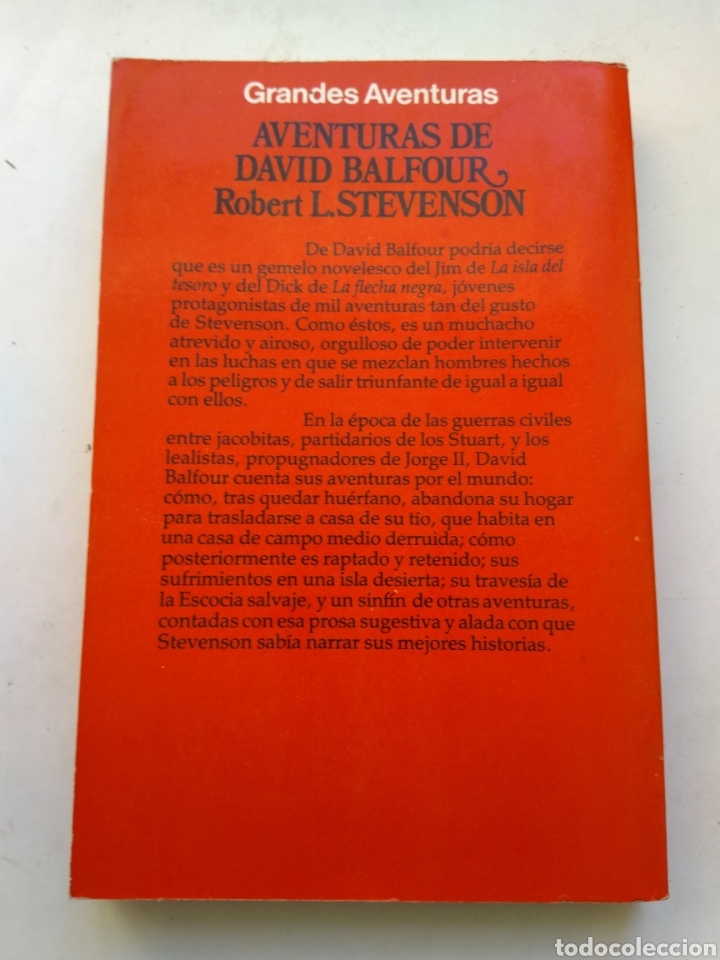Libros: AVENTURAS DE DAVID BALFOUR/ROBERT LA. STEVENSON - Foto 2