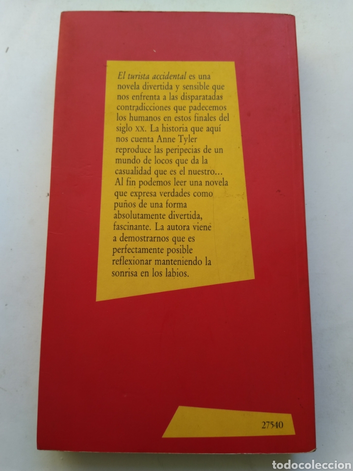 Libros: EL TURISTA ACCIDENTAL/ANNE TYLER - Foto 2
