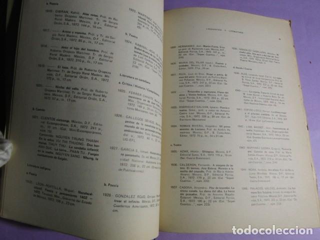Libros: BIBLIOGRAF&Iacute;A MEXICANA 1972 - 3 - Mayo - Junio - Foto 4