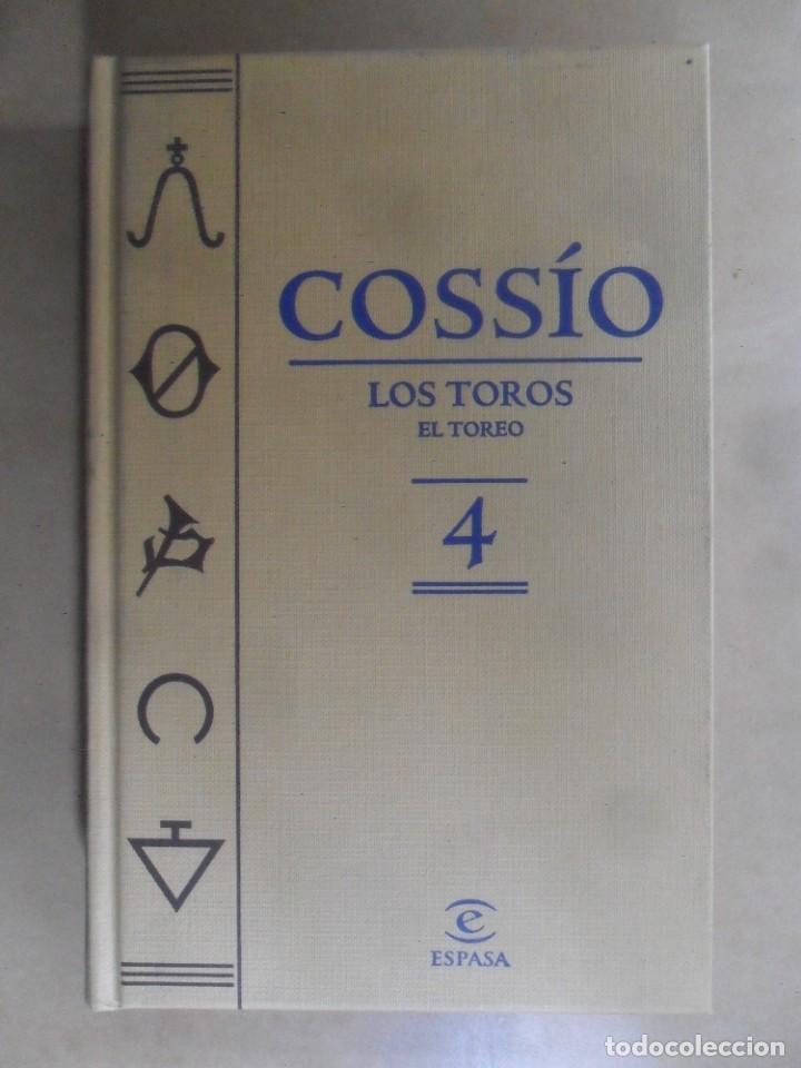 Libros: COSSIO 4 - LOS TOROS, EL TOREO - ESPASA - 2007 - Foto 1