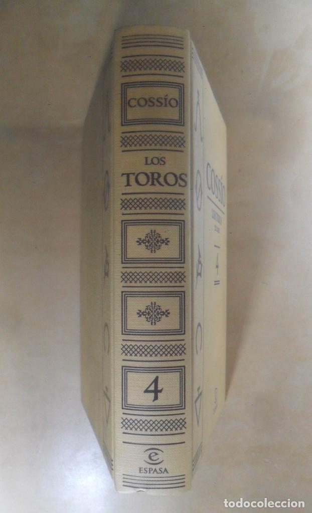 Libros: COSSIO 4 - LOS TOROS, EL TOREO - ESPASA - 2007 - Foto 2