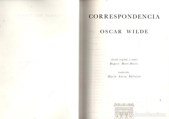 Libros: CORRESPONDENCIA. - WILDE, Oscar. - Foto 1