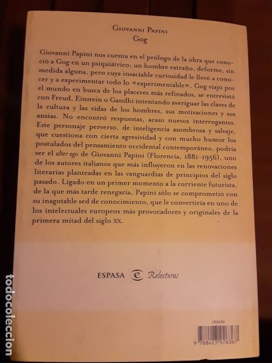 Libros: Gog. Giovanni Papini - Espasa 2001 - Foto 4
