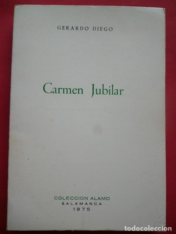 Libros: CARMEN JUBILAR. - DIEGO, Gerardo. - Foto 2