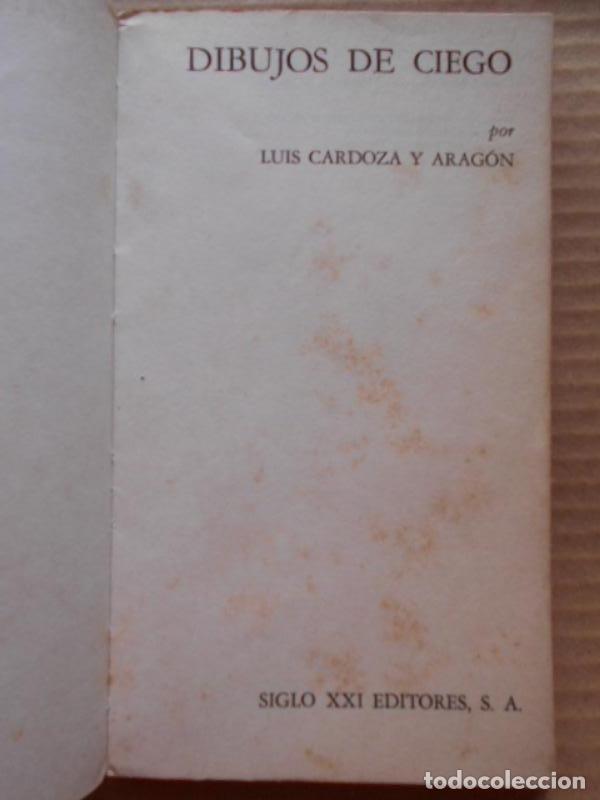 Libros: Dibujos de Ciego. - Cardoza y Arag&oacute;n, Luis. - Foto 3