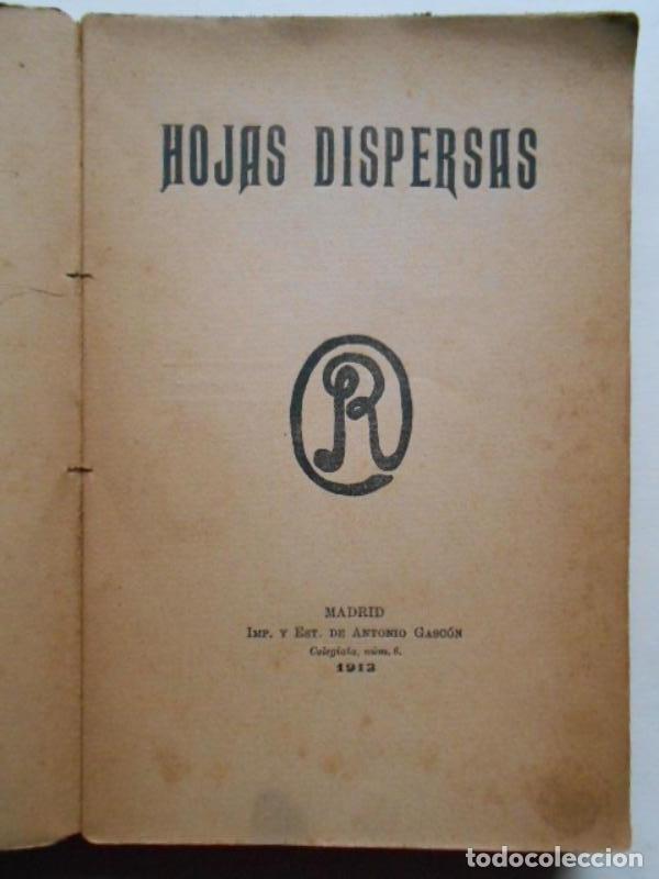 Libros: Hojas Dispersas. - R. - Foto 2