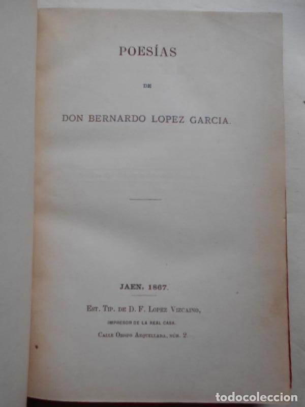 Libros: Poes&iacute;as. - L&oacute;pez Garc&iacute;a, Bernardo. - Foto 1