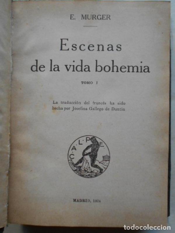 Libros: Escenas de la Vida Bohemia. - Murger, E. - Foto 1