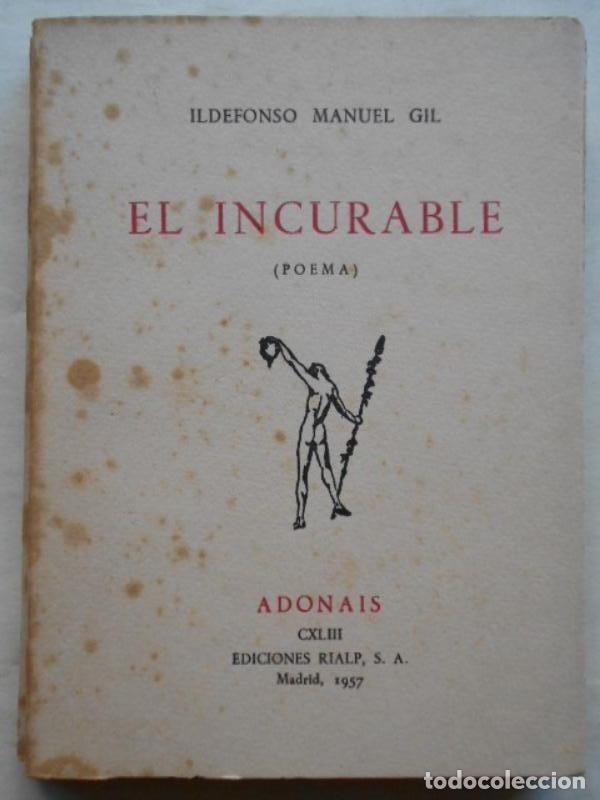 Libros: El Incurable (Poema). - Gil, Ildefonso Manuel. - Foto 1