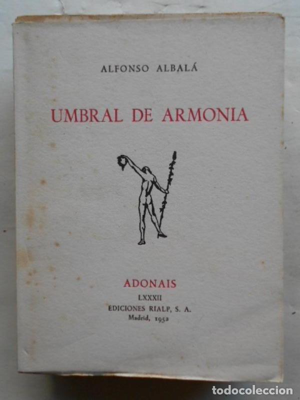 Libros: Umbral de Armon&iacute;a. - Albal&aacute;, Alfonso. - Foto 1