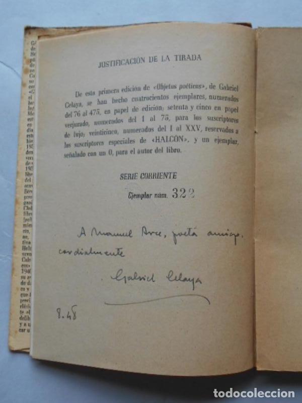 Libros: Objetos Po&eacute;ticos. - Celaya, Gabriel. - Foto 3