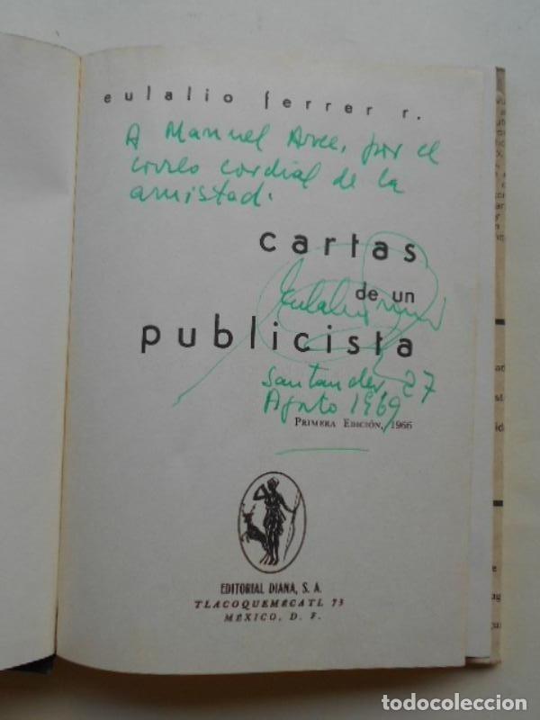 Libros: Cartas de un Publicista. - Ferrer, Eulalio. - Foto 2