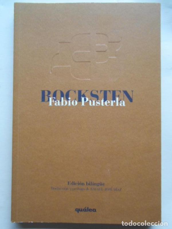 Libros: Bocksten. Edici&oacute;n Biling&uuml;e. Traducci&oacute;n y pr&oacute;logo de Rafael-Jos&eacute; D&iacute;az. - Pusterla, Fabio. - Foto 1