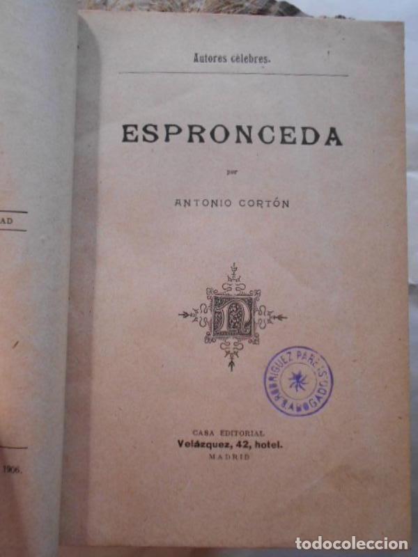 Libros: Espronceda. - Cort&oacute;n, Antonio. - Foto 2