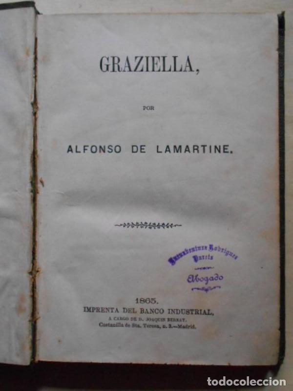 Libros: Graziella. - Lamartine, Afonso de. - Foto 2