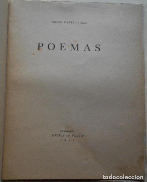 Libros: Poemas. - Gaztelu, Angel. - Foto 2