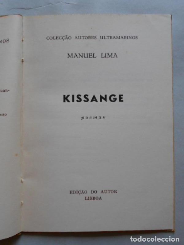 Libros: Kissange. Poemas. - Lima, Manuel. - Foto 2
